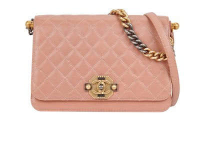 Double Chain Flap Bag, front view